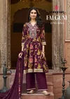Falguni By Rangoon Cotton Print With Fancy Work Top With Bottom Dupatta Wholesalers In Delhi